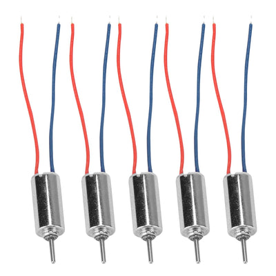 Coreless Motor 5 Pack of Set DC Micro Motor 32250 RPM High Speed 4.5V 0.12A 0.12W, Small DC Motor for Model Aircraft, Micro Coreless Electronic Toys Electronic Vibration Equipments