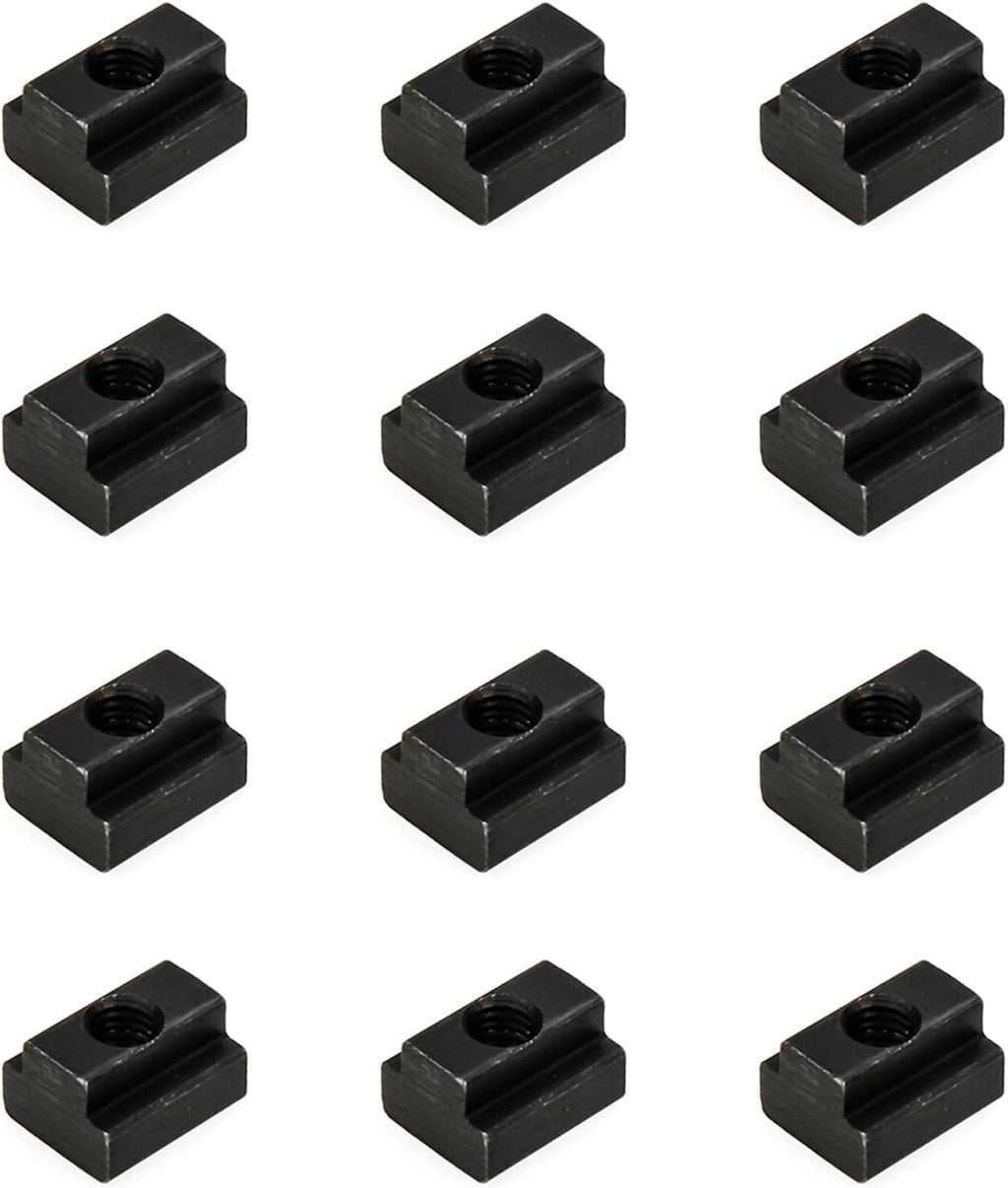 M6 T-Slot Nut,Black Oxide Finish,Grade 8.8,1/4 Threads