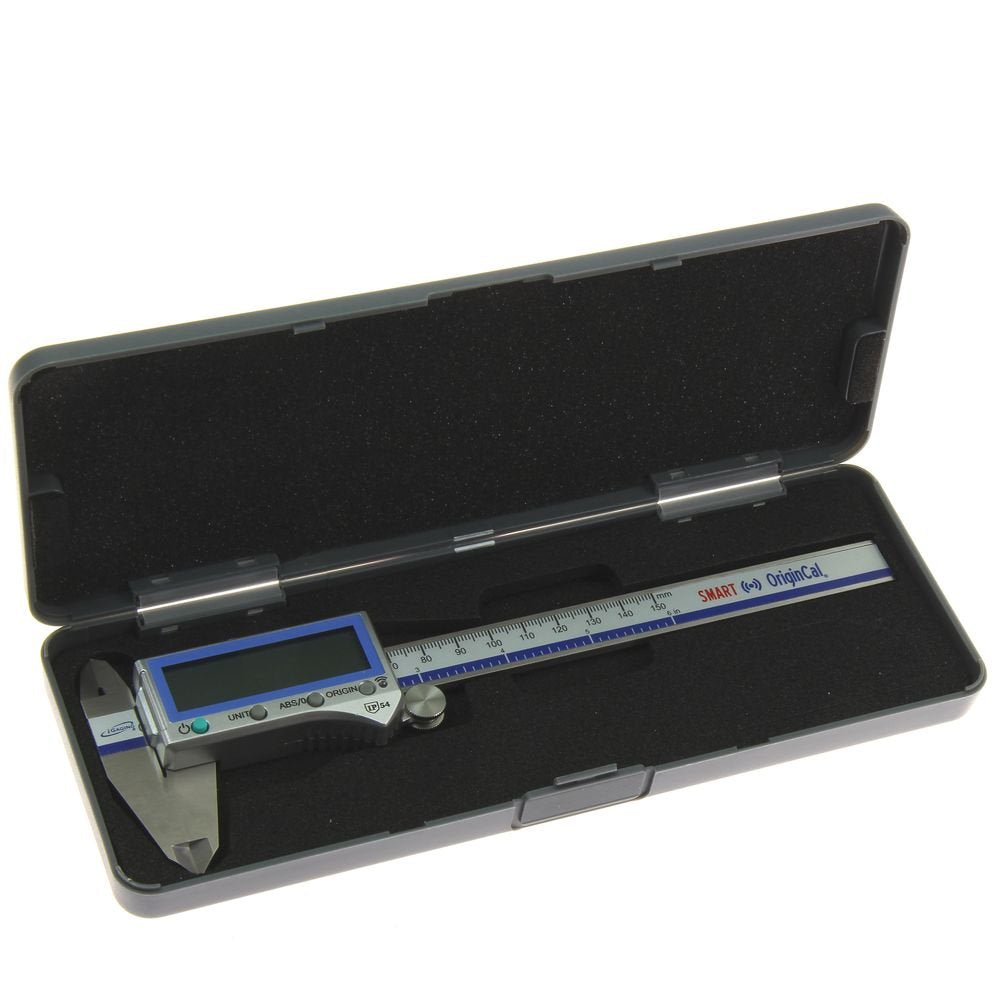 iGaging Digital Electronic Caliper Absolute Origin Smart Bluetooth Connectivity - IP54 Protection/Extreme Accuracy (100-700-B08)