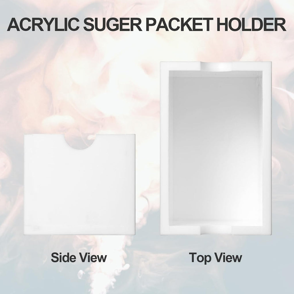 Sugar Packet Holder for Coffee Bar, Acrylic Sugar Packets Caddy, Sugar Packet Container, Sugar Packets Dispenser