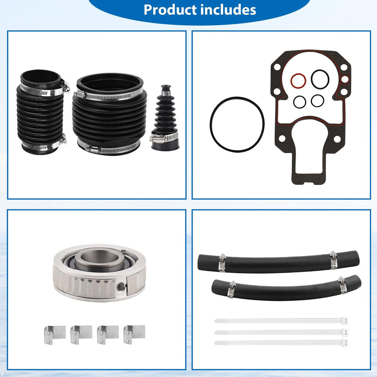 MXSAG Bellows Repair Kit #803097T1 For Marine Outdrive Service