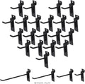20Pcs 2 Inch Heavy Duty Slatwall Hooks Assortment Kit, Slatwall Accessories Slatwall Panel Hooks Garage Organization