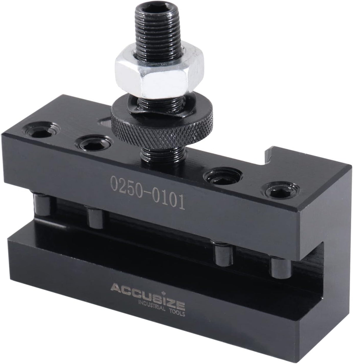 Accusize Industrial Tools AXA Turning and Facing Holder, for 1/2'' Turning Tools, Quick Change Tool Holder, Style 1, 0250-0101