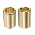 HARFINGTON 2pcs Sleeve Bearings 1/2" Bore 11/16" OD 1" Length Wrapped Oilless Bushing Brass Alloy for Transmission Conveyor System