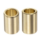 HARFINGTON 2pcs Sleeve Bearings 1/2" Bore 11/16" OD 1" Length Wrapped Oilless Bushing Brass Alloy for Transmission Conveyor System