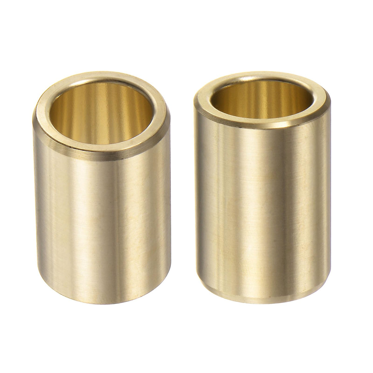 HARFINGTON 2pcs Sleeve Bearings 1/2" Bore 11/16" OD 1" Length Wrapped Oilless Bushing Brass Alloy for Transmission Conveyor System
