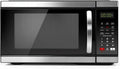 1000 Watt Microwave Countertop Ovens, Black Digital Small Microwave 1.1 Cu Ft, Large Microwave 6 Auto Cooking, Eco