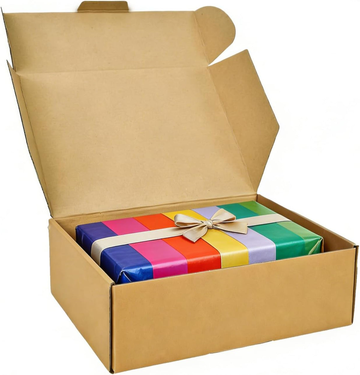 12x9x4 Inches Shipping Boxes, Brown Corrugated Cardboard Literature Mailer for Small Business, Set of 20 Packaging