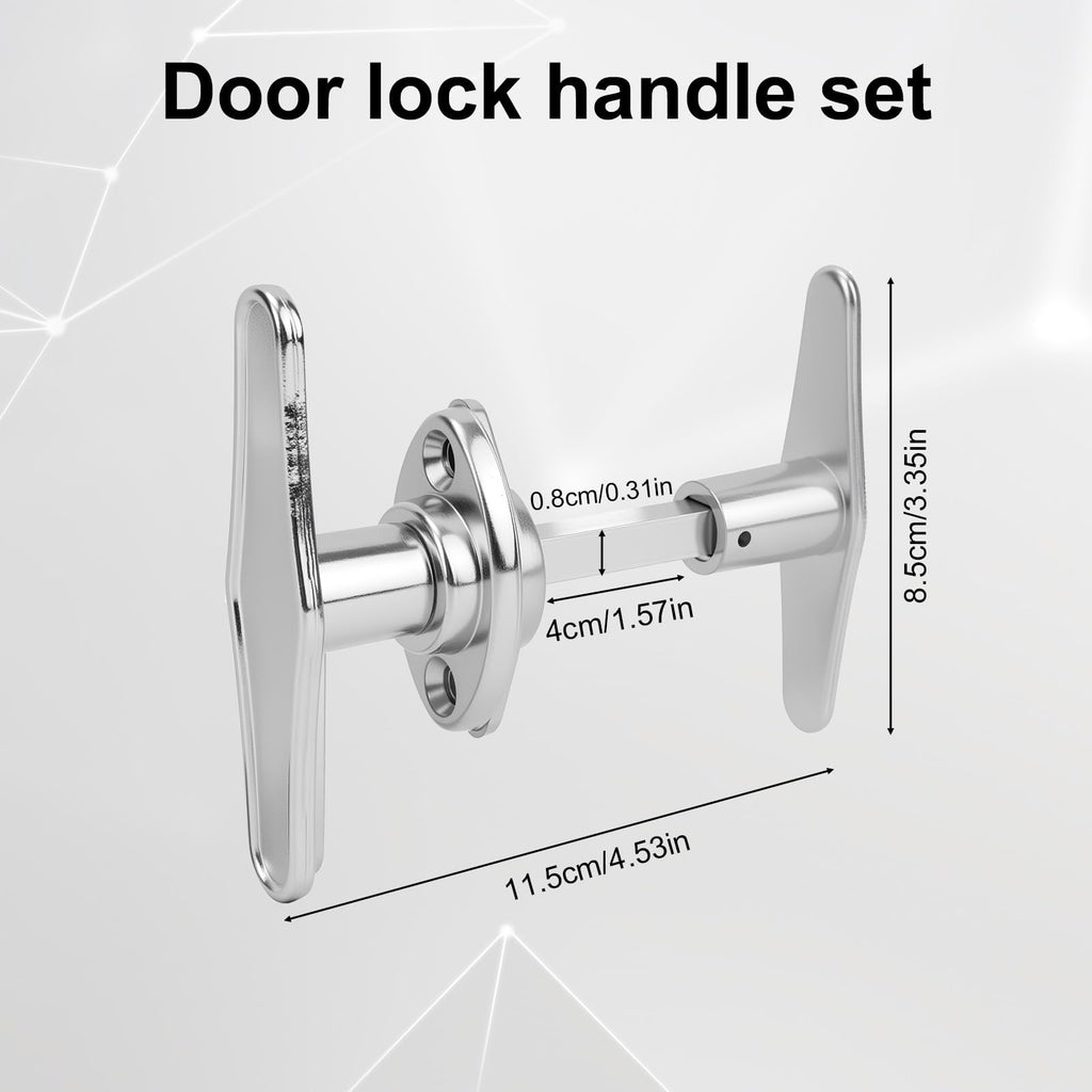 T Handle Garage Door Lock, Garage Door Lock Set
