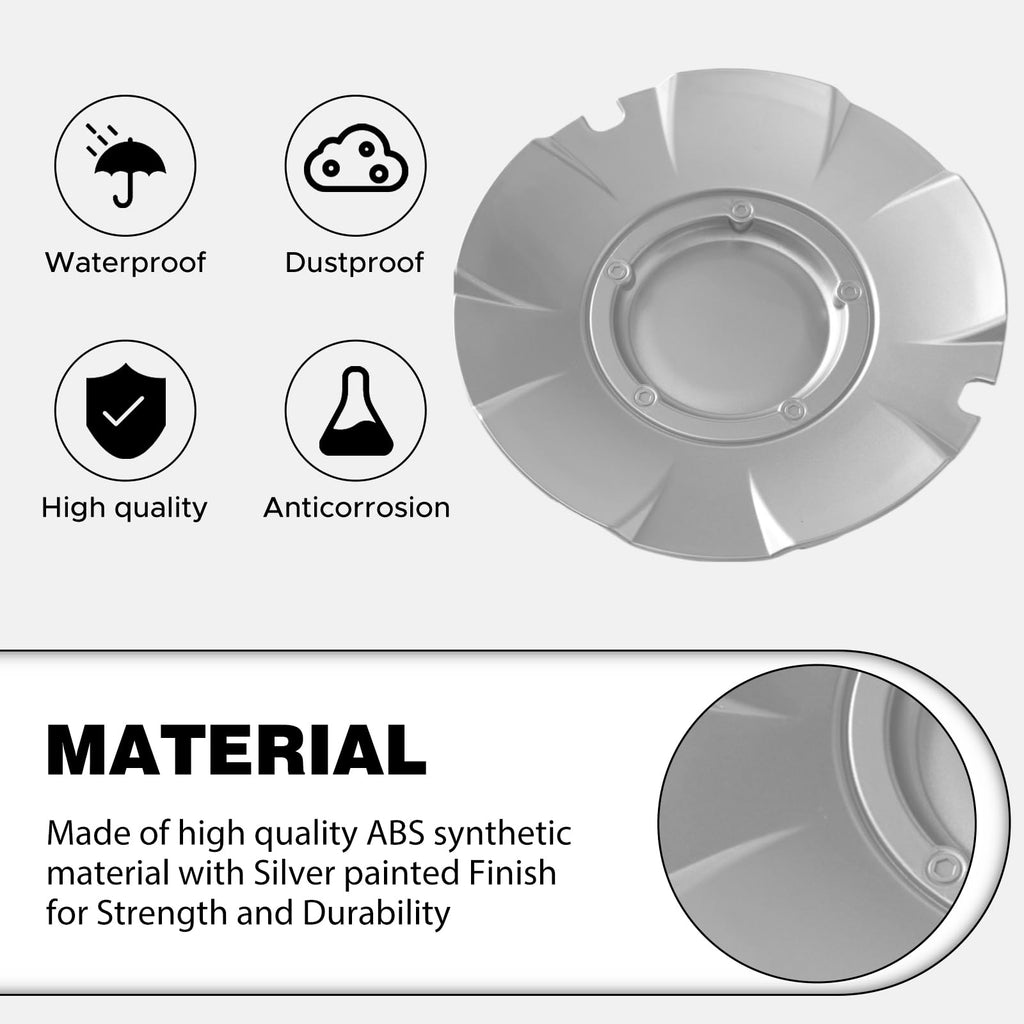 9 Silver Wheel Hub Center Caps Fit for Chevy Silverado SS