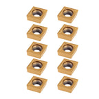 Asixxsix CNC Carbide Inserts CCMT09T304, 10 Pack Turning Tool