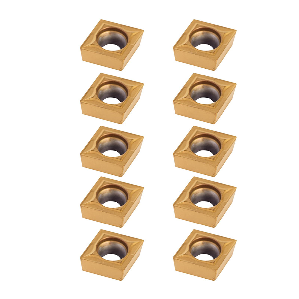 Asixxsix CNC Carbide Inserts CCMT09T304, 10 Pack Turning Tool
