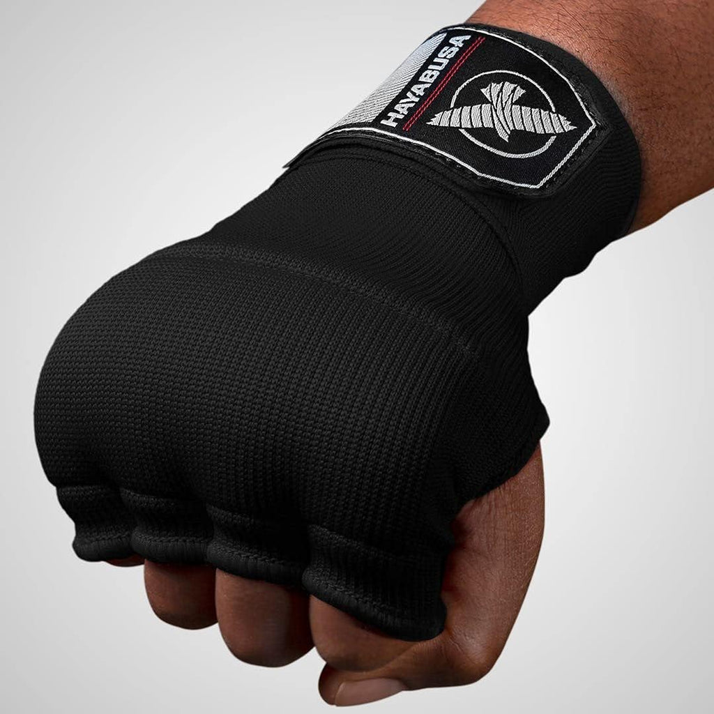 Quick Gel Hand Wrap Boxing Gloves | Slip-On Design, Padded Knuckle Protection, Hook and Loop Closure, Muay Thai