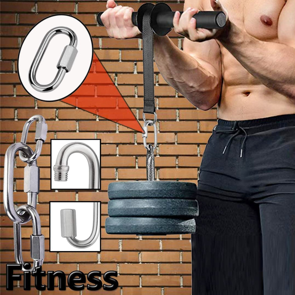 Lsqurel Quick Link 304 Stainless Steel Locking Carabiner Heavy Duty