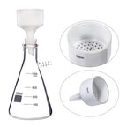 1000ml Vacuum Filtering Kit,Includes 1000mL Filtering Flask, Hand-held Vacuum Pump, 80mm Buchner Funnel,100 Pcs