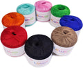 Crochet Thread, Size 10 Mercerized Cotton Lace Yarn Set | 8 Pearl 50g Balls Yarn for Hand Knitting