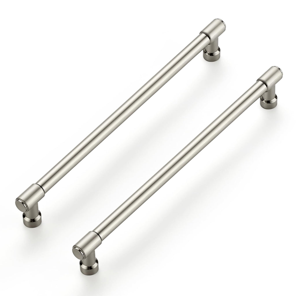 Brushed Nickel Kitchen Pulls Cabinet Handles 8 Inch 10 Pack