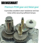 BRINGSMART 24V 5rpm DC Worm Gear Motor Self-Locking Mini Engine Turbine