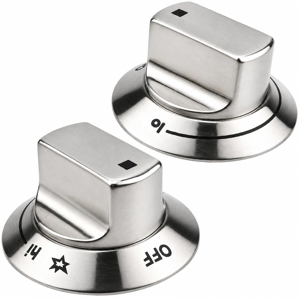 2Pcs 318242275 Burner Knob Compatible with Electrolux Range/Cooktop