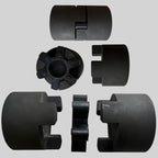 uxcell 4pcs L090 Jaw Coupling Insert, Urethane Flexible Solid Type Center Insert for L-Jaw Couplings, Red