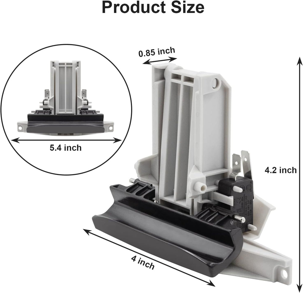 superlin For Dishwasher Door Latch BLACK For WPW10275768 AP6018386 W10275768 PS11751688