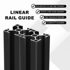 uxcell 2Pcs 100mm 3030 Aluminum Extrusion Profile, Anodized Linear Rail