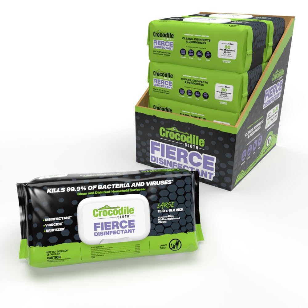 Fierce Disinfecting Cleaning Wipes, 8 Packs, 640 Count