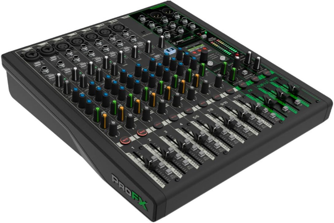 ProFX12v3+ 12-Channel Professional Analog Mixer with USB, Onyx Mic Preamps, GigFX Effects Engine, and Bluetooth |