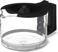 5-Cup Glass Replacement Carafe for Coffee Maker, Comfort-Grip Handle, Dripless Spout, Black