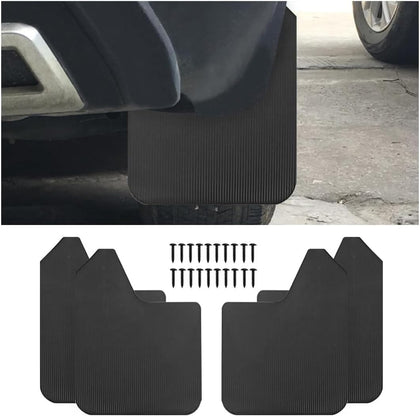 Carbon Fiber Car Mud Flaps Splash Guards, 4PCS Bendable & Flexible Vehicle Front & Rear Mudflaps Protection with