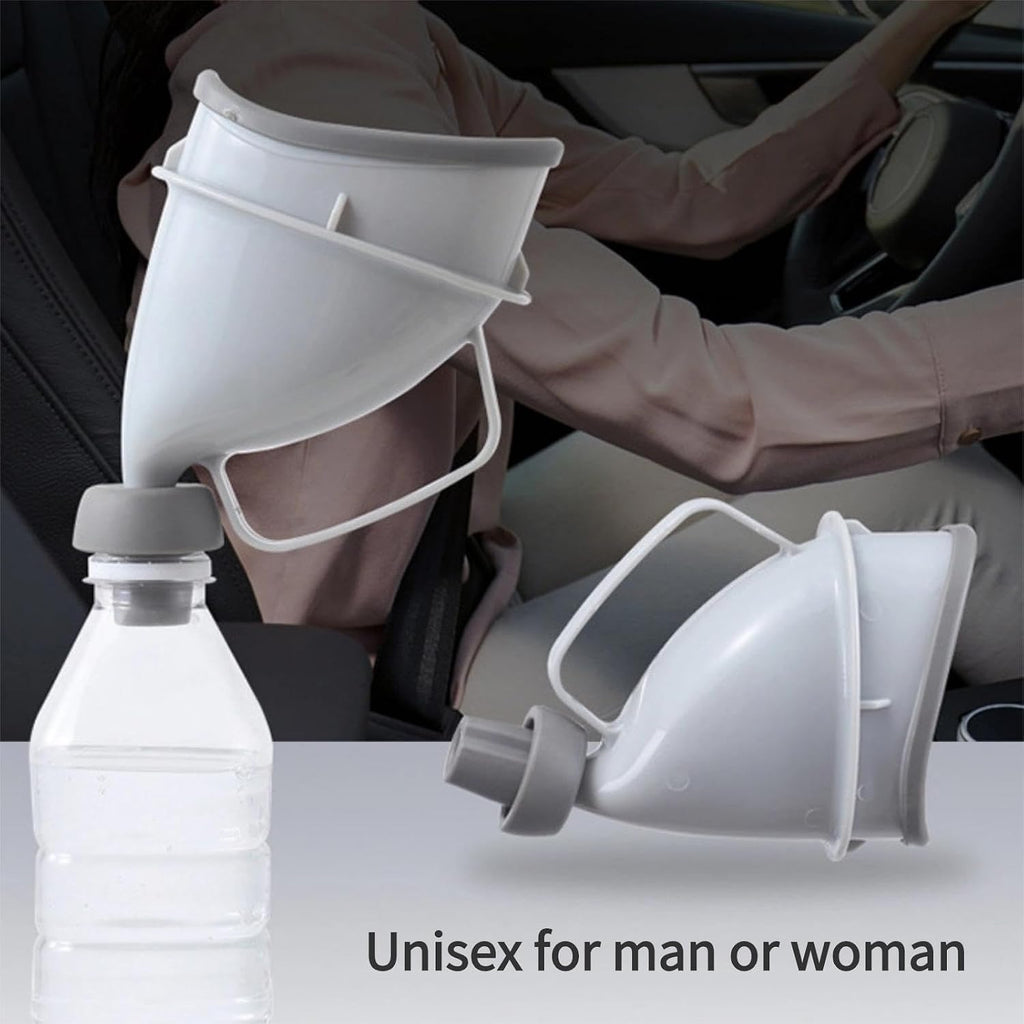 Portable Urination Device, Unisex Travel Emergency Toilet with Tube and Handle, Pee Funnel for Outdoor Camping