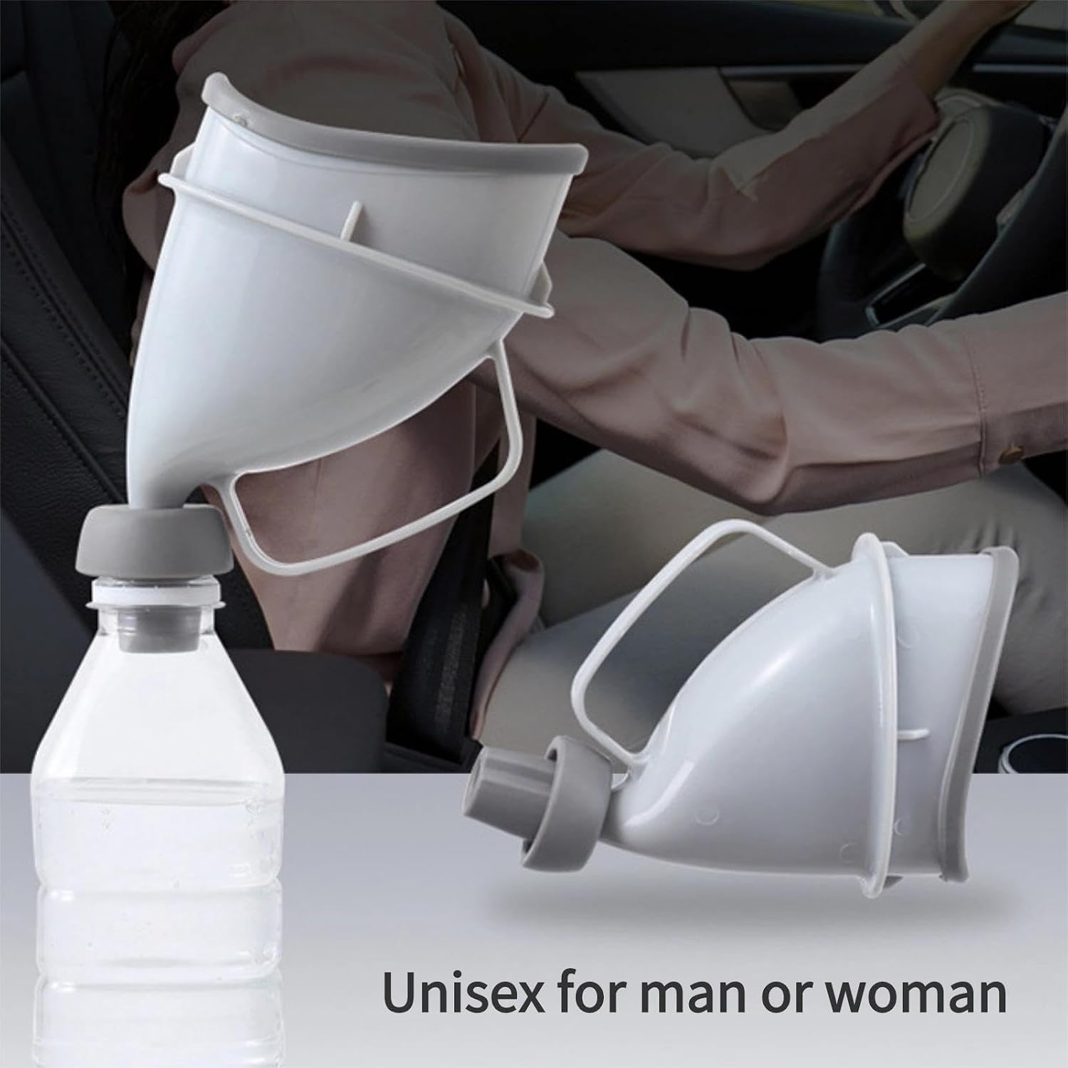 Portable Urination Device, Unisex Travel Emergency Toilet with Tube and Handle, Pee Funnel for Outdoor Camping