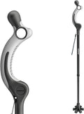 Adjustable Walking Cane for Seniors Adults - Ergonomic Anti-Slip Grip, 10 Height Settings (40"-49"), 350lbs Weight
