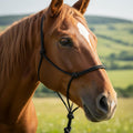 Rope Horse Halter, Braided Training Halter with Hand-Knotted Design, Multiple Sizes for Yearling, Small, Mule &