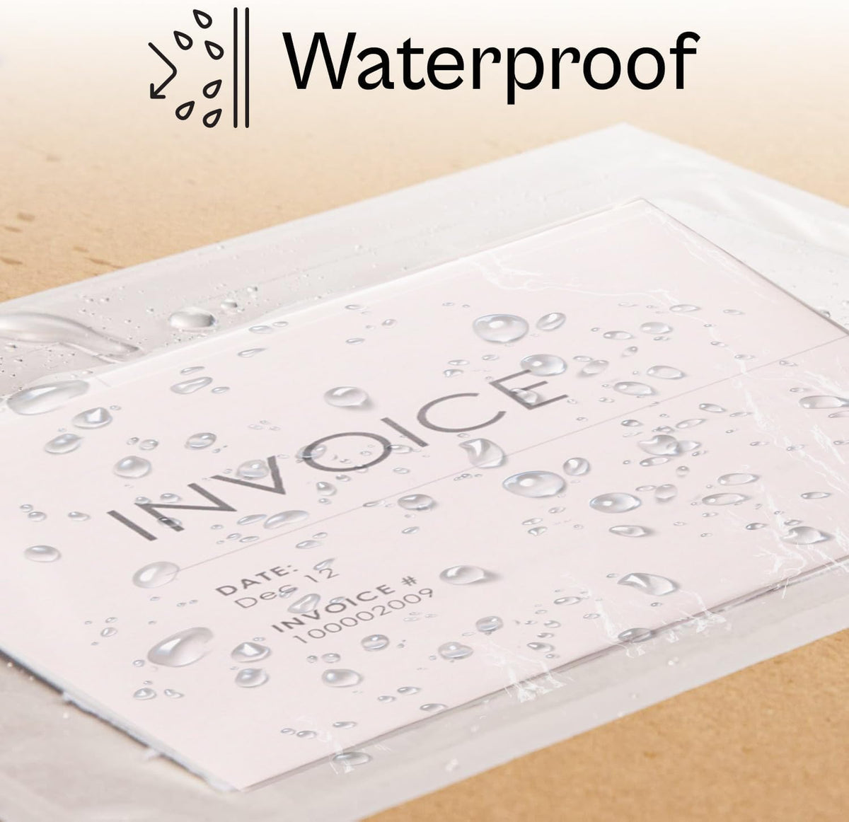 100 Pcs Packing List Envelopes 4.5 x 5.5 Inch, Clear Adhesive Shipping Invoice Pouch & Use for Document Protection