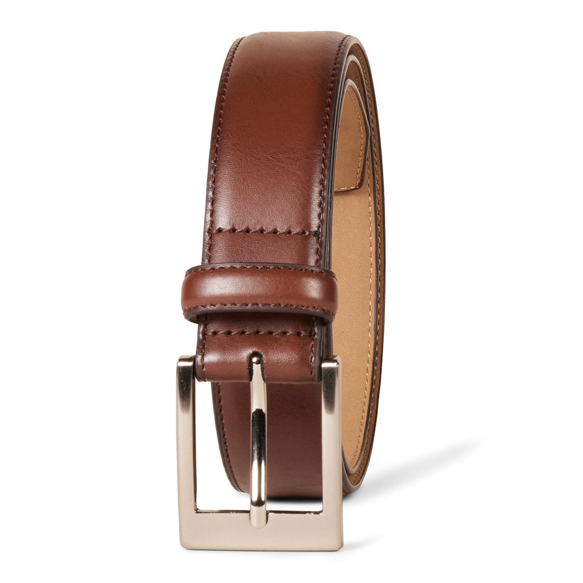 Amazon Essentials Men's Big-Tall Classic Dress Belt Accessory, -tan, 52