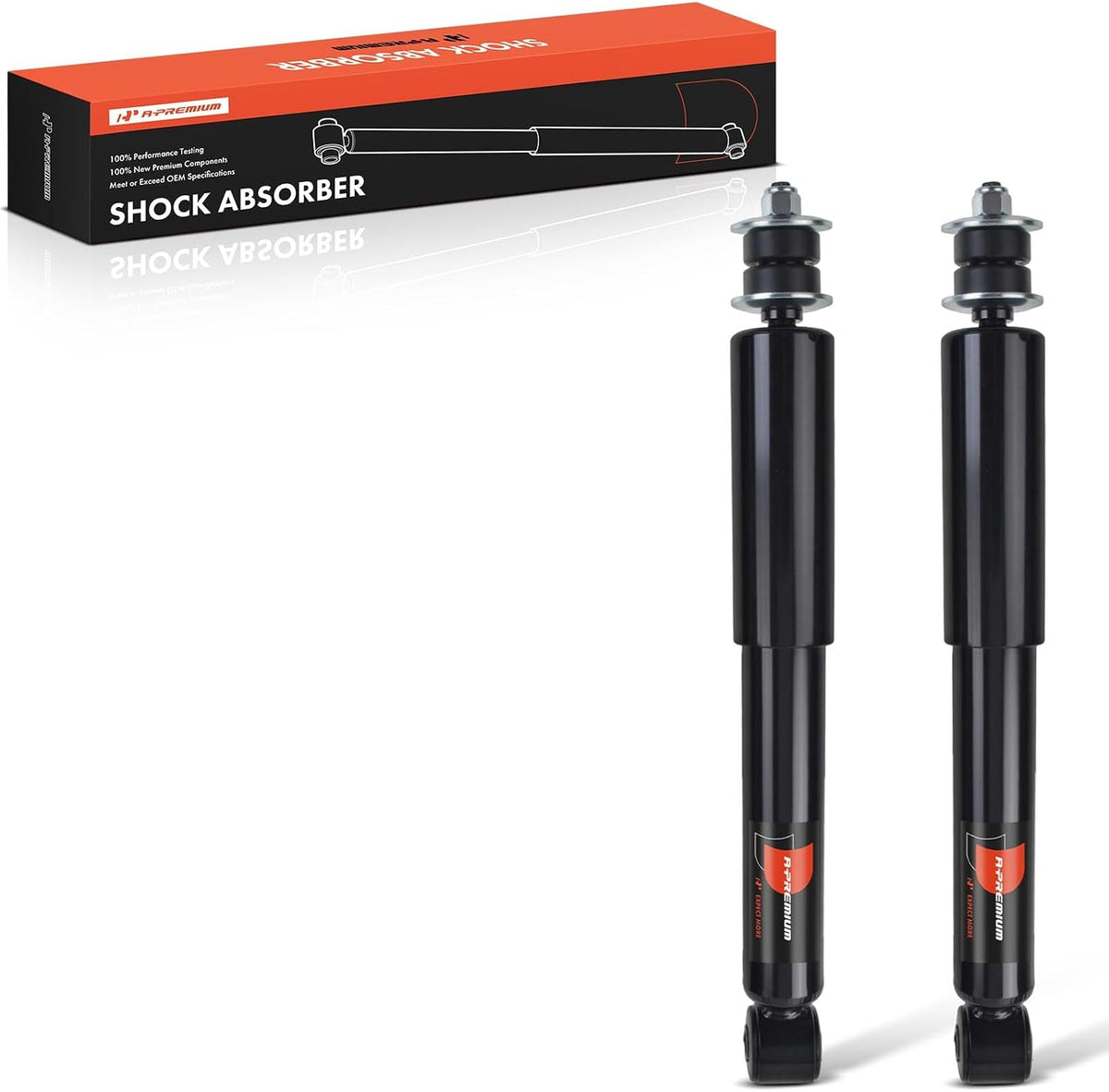 A-Premium Front Shock Absorbers, Set of 2 - Compatible with Dodge