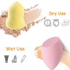 24-Pack Makeup Sponge Set with Holders, 7 Colors