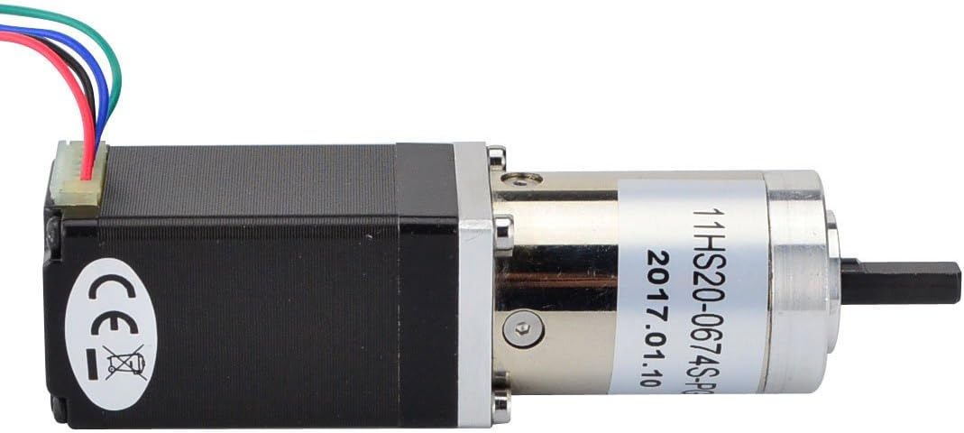 STEPPERONLINE 100:1 Planetary Gearbox Nema 11 Stepper Motor Low Speed High Torque DIY Camera