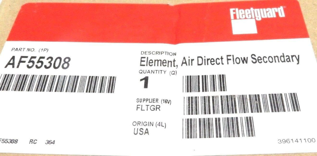 FLEETGUARD AF55308 Element, AIR Direct Flow Secondary