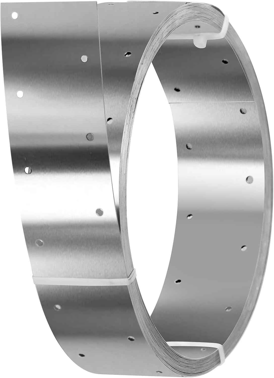 32ft x 2-3/8"Width Stainless Steel Strapping,Perforated Tie Strap