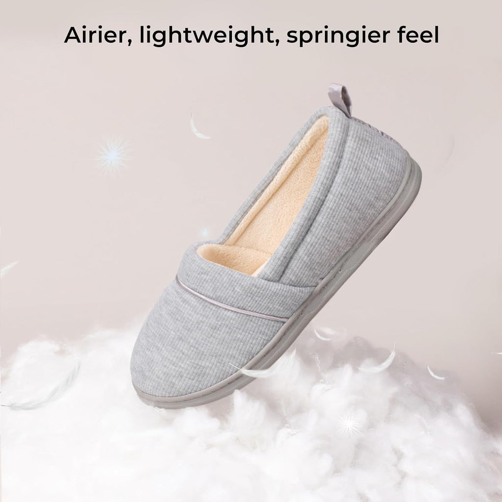 Women's Comfy Loafer Slippers Memory Foam Non-slip House Shoes | Indoor,outdoor,memory foam,lightweight,soft terry