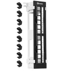 Everest Media 12-Port Keystone Patch Panel (1-Pack) 89D Wall Mount Bracket