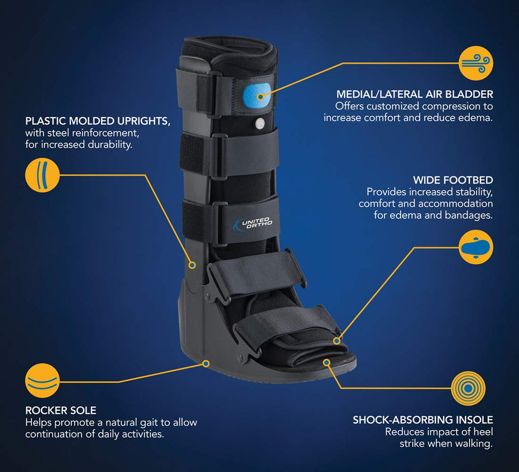 Air Cam Walker Fracture Boot, Medium, Black