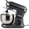 Stand Mixer with Digital Switch Control, 5-Quart, 650W, Grey | Adjustable Timer 15mins & 8 Speeds, kitchen Electric