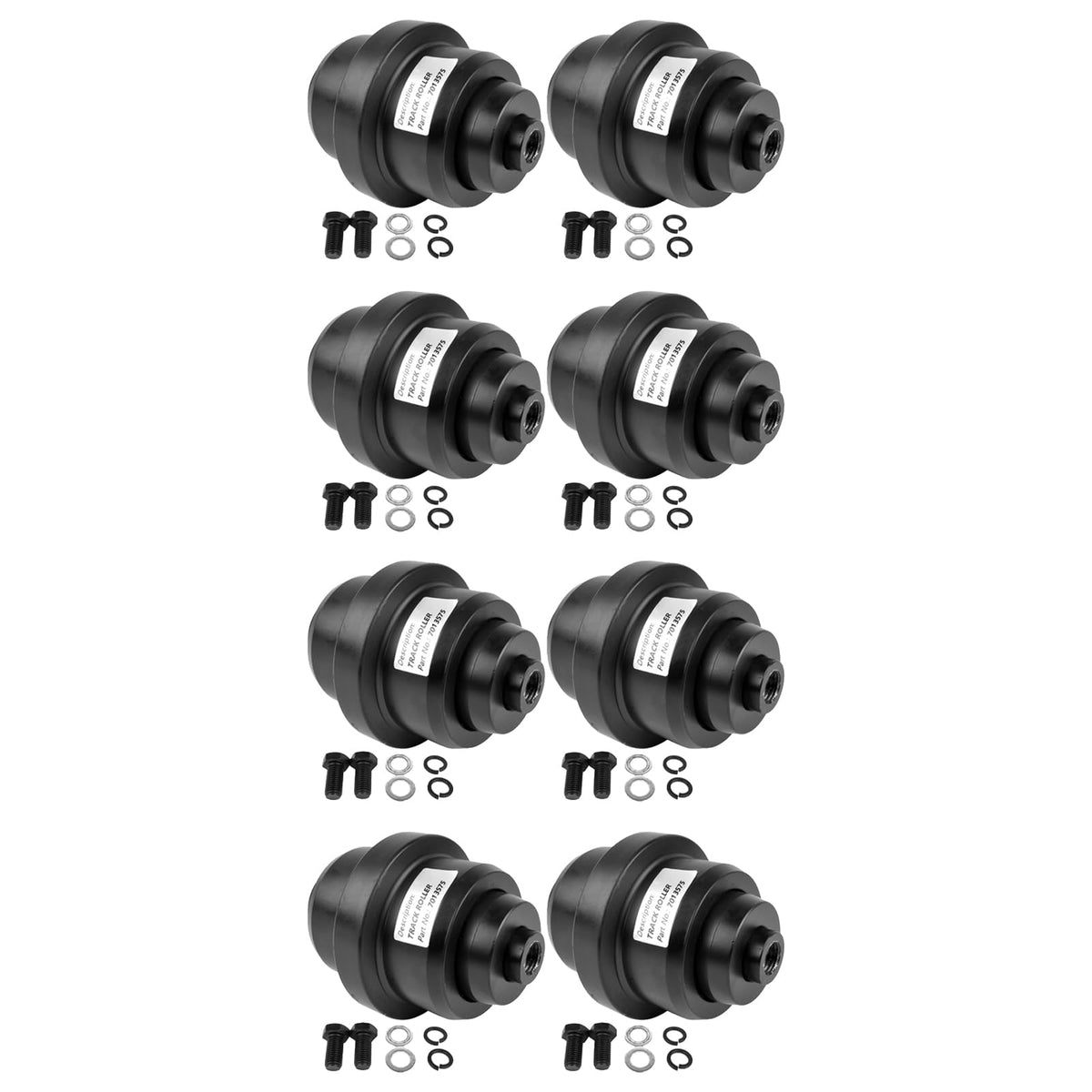 Flynsu (8-Pack Bottom Track Roller 7013575 Replacement for Bobcat 225 325 328 329 331 334 335 425 428 430 E25 E26 E32 E34 E35 E37 E42 Mini Excavators