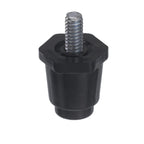 Component Hardware A60-2205 1" Black Thermoplastic Appliance Leg for Commercial Refrigerators and Freezers