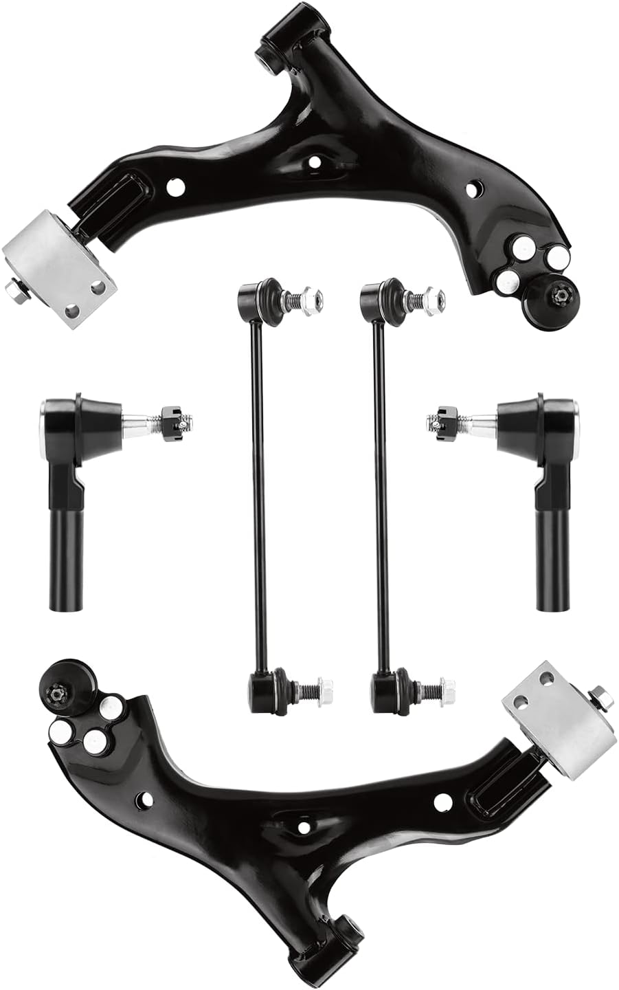Front Lower Control Arm Suspension Kit Fit for Chevy Equinox 2005-2009, Torrent 2006-2009, Fit for Saturn Vue 2002-2007, with Ball Joint - 6pc Set