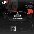 A-Premium Front Ceramic Brake Pads Compatible with Volvo