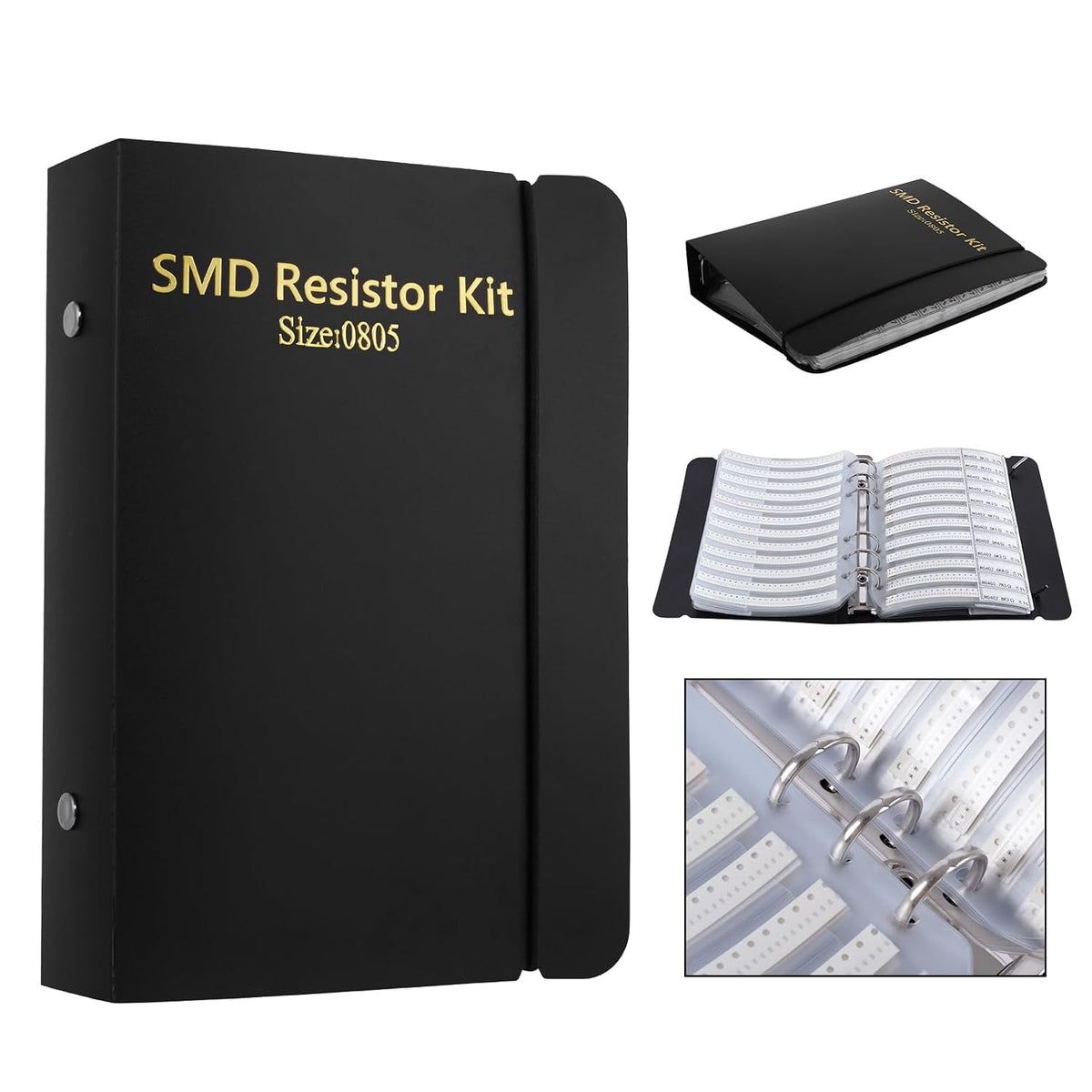 0805 Resistors Kit, 1% SMD Resistor Assorted Folder